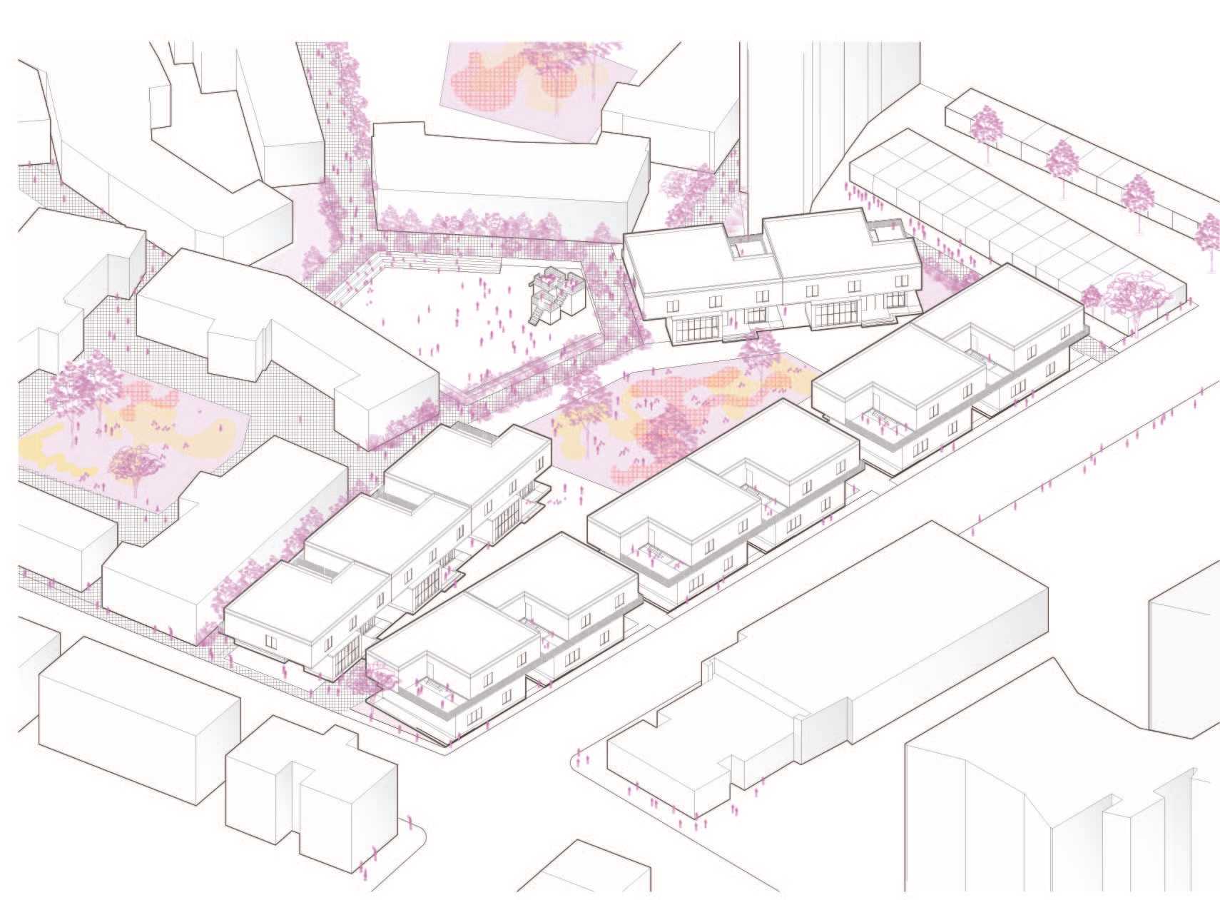 3D representation of residential design concept