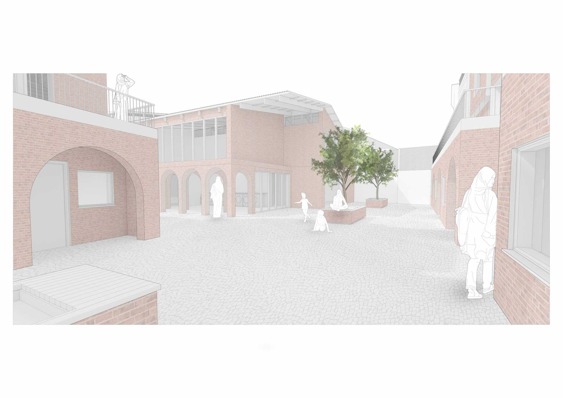Central Courtyard Visualisation