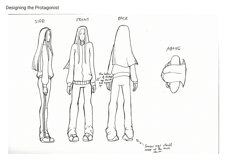 designing the protagonist 