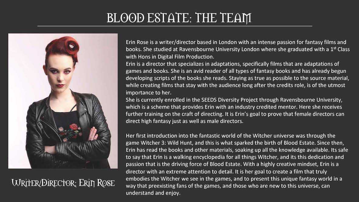 Pitch Deck for Blood Estate 