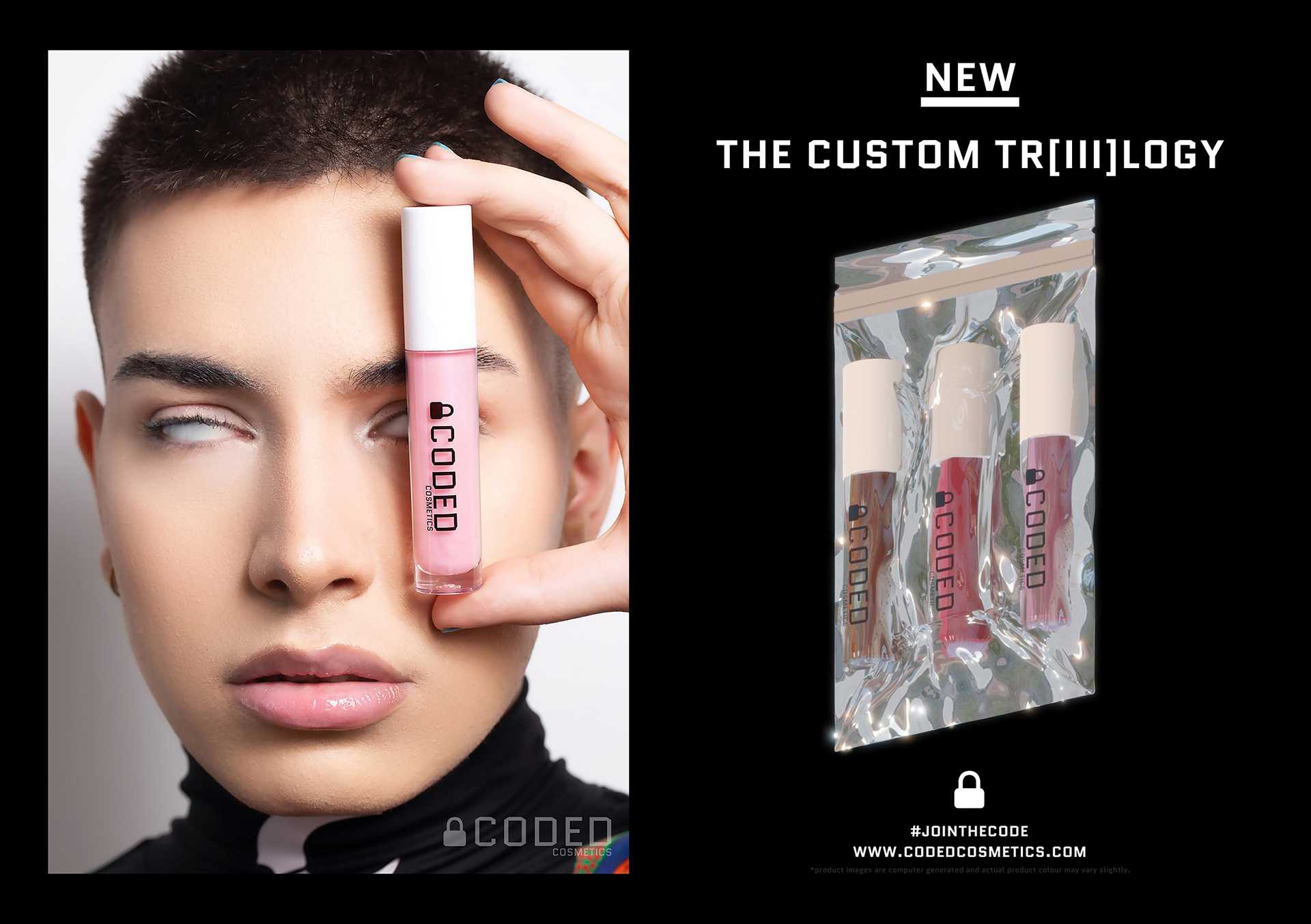Coded Cosmetics 'The Custom Trilogy' promotional asset