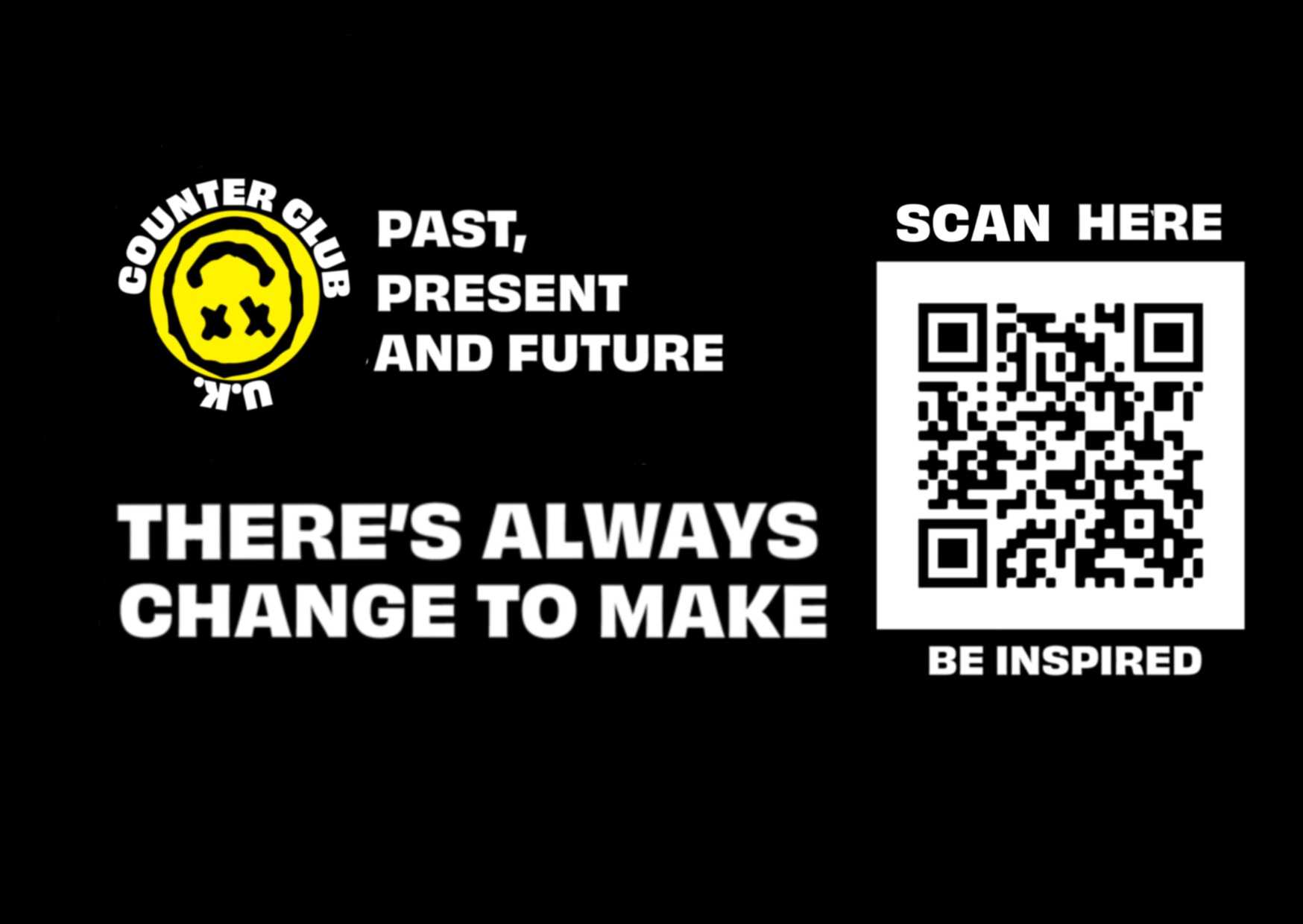 QR Code Sticker - Links to digital version of zine 